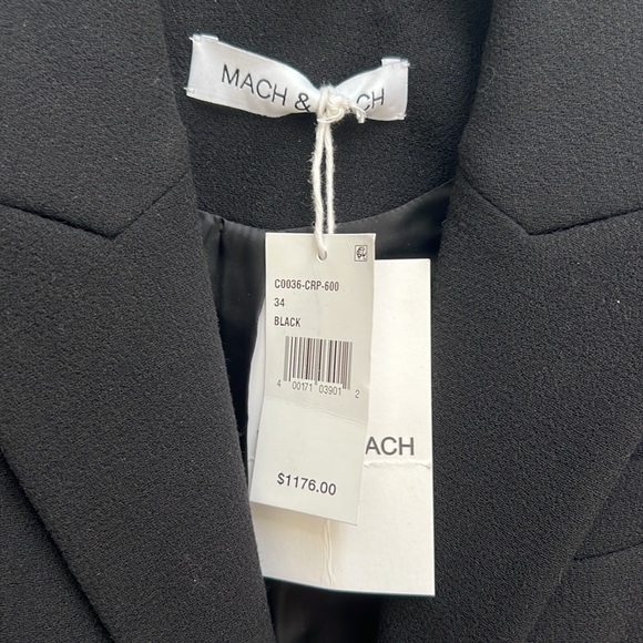 Mach & Mach black bow blazer dress Sz 34 - Picture 4 of 4